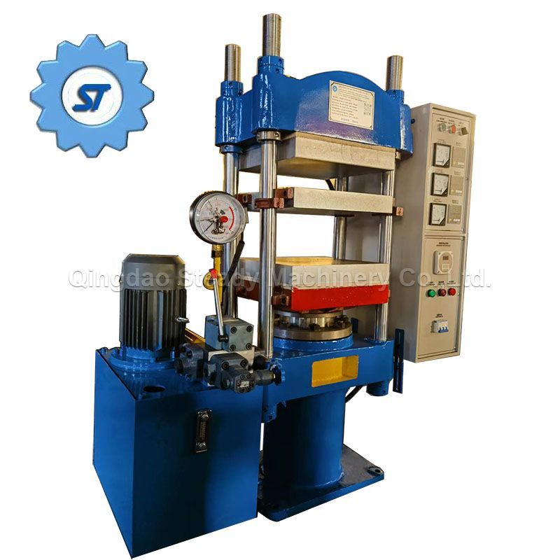 manual open operation rubber vulcanizing press machine