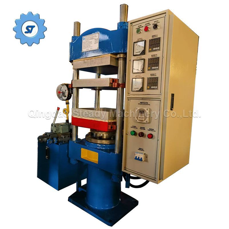 manual open operation rubber vulcanizing press machine