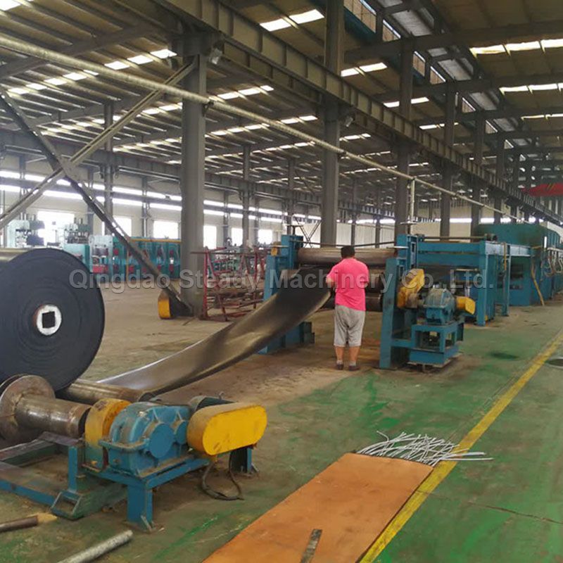 PLC Control Big Size Rubber Conveyor Belt Vulcanizing Press Machine