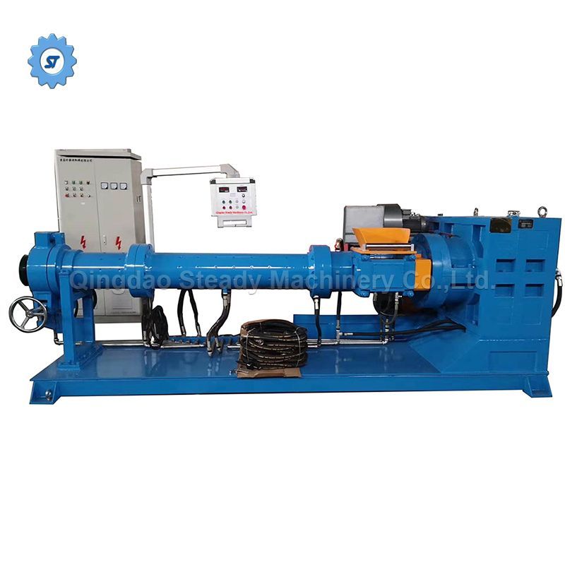 Pin Barrel Cold Feed Rubber Products Tyre Tread Extruding Machine