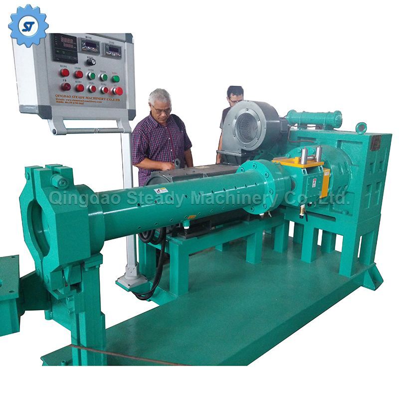 Pin Barrel Cold Feed Rubber Products Tyre Tread Extruding Machine