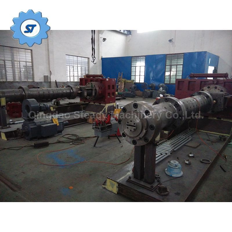 Pin Barrel Cold Feed Rubber Products Tyre Tread Extruding Machine