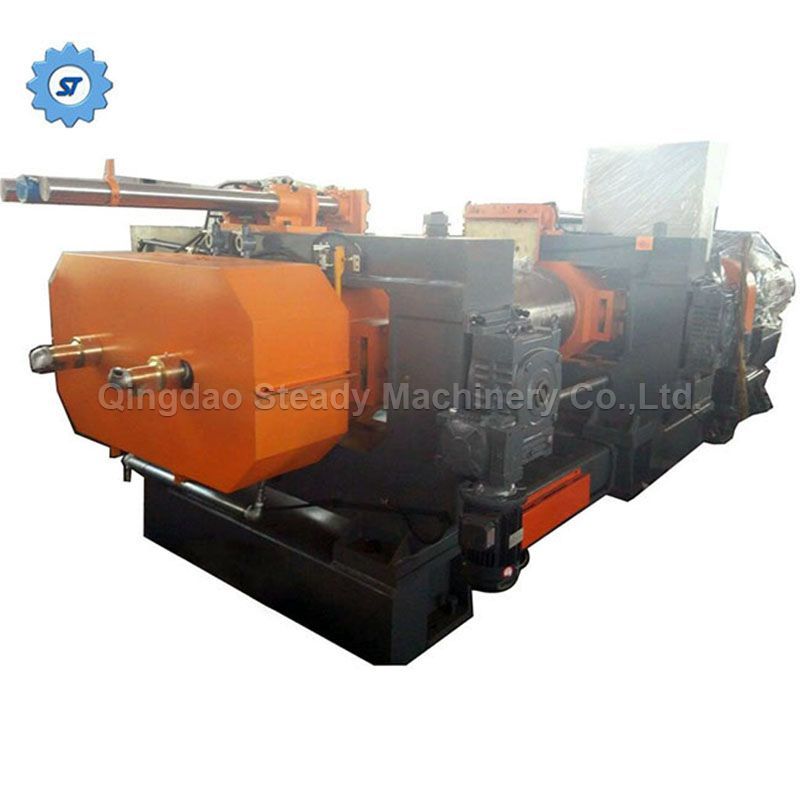 PLC Control Hard Tooth Bearing Type Rubber Two Roller Mixer Mixing Mill With Blender