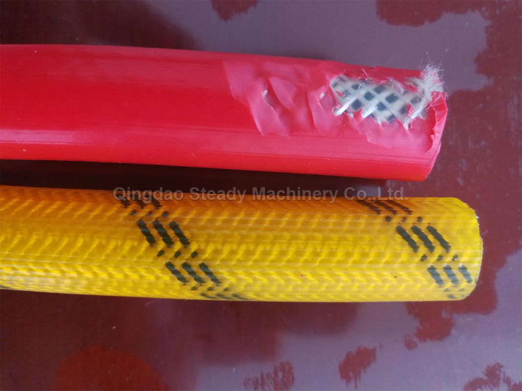 Rubber Plastic Hose Pipe Tube Fabric Yarn Steel Wire Wrapping Braiding Weaving Knitting Machine