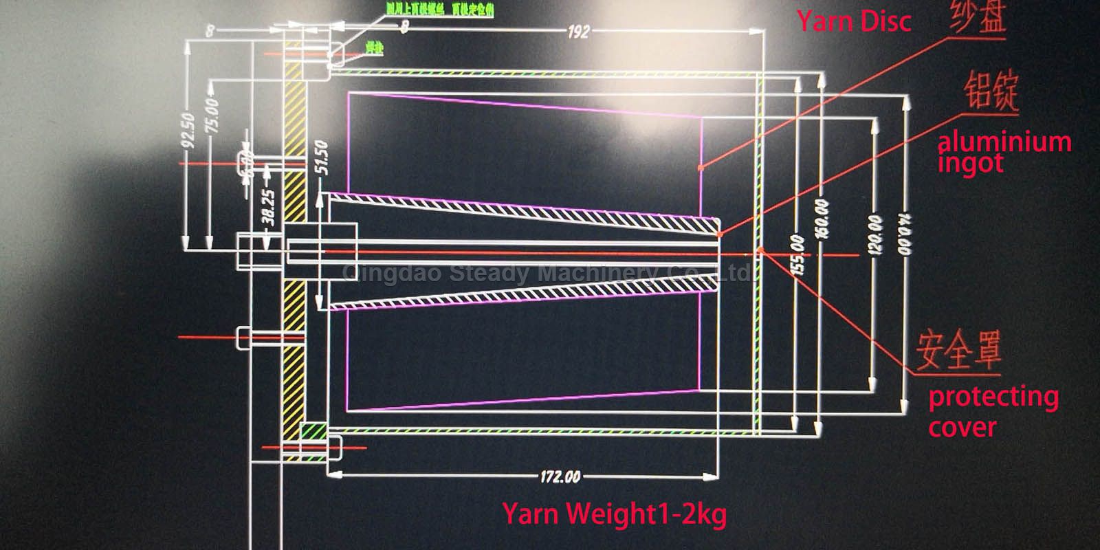 Rubber Plastic Hose Pipe Tube Fabric Yarn Steel Wire Wrapping Braiding Weaving Knitting Machine