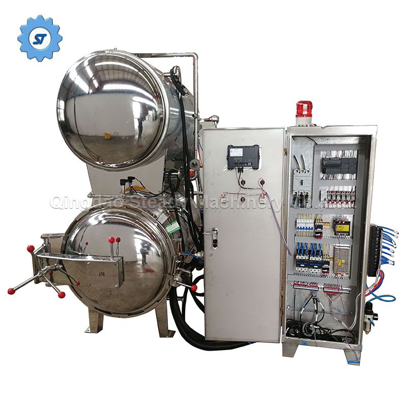 Food Pouch Tin Cans Glass Bottles Automatic Water spray Bath Retort Steam Autoclave Sterilizer Sterilization Machine